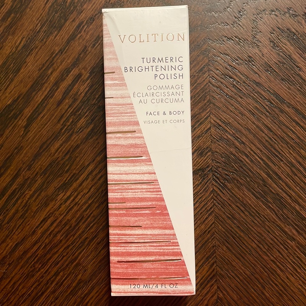 Volition Turmeric Brightening Polish face & body- NWT